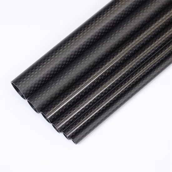 3K Plain Weave Glossy Finish Solid Carbon Fiber Rod
