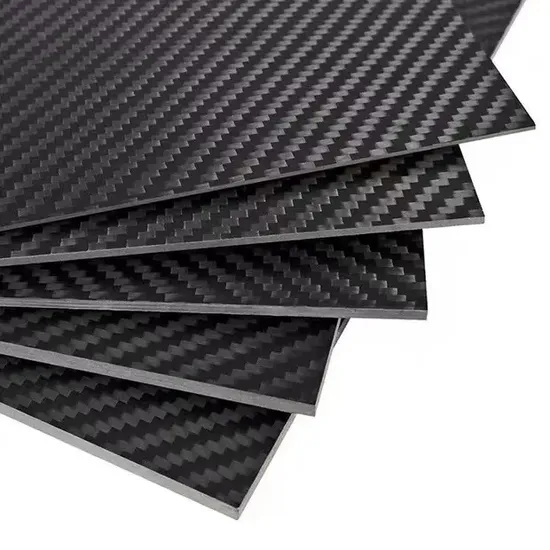 CNC 3mm Twill Weave Carbon Fiber Plate Engrave Carbon Parts