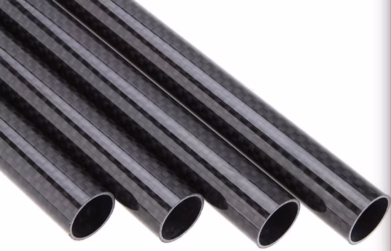 Glossy Finish 3K Twill Weave Carbon Fiber Roll/Tube/Tubing/Pipe